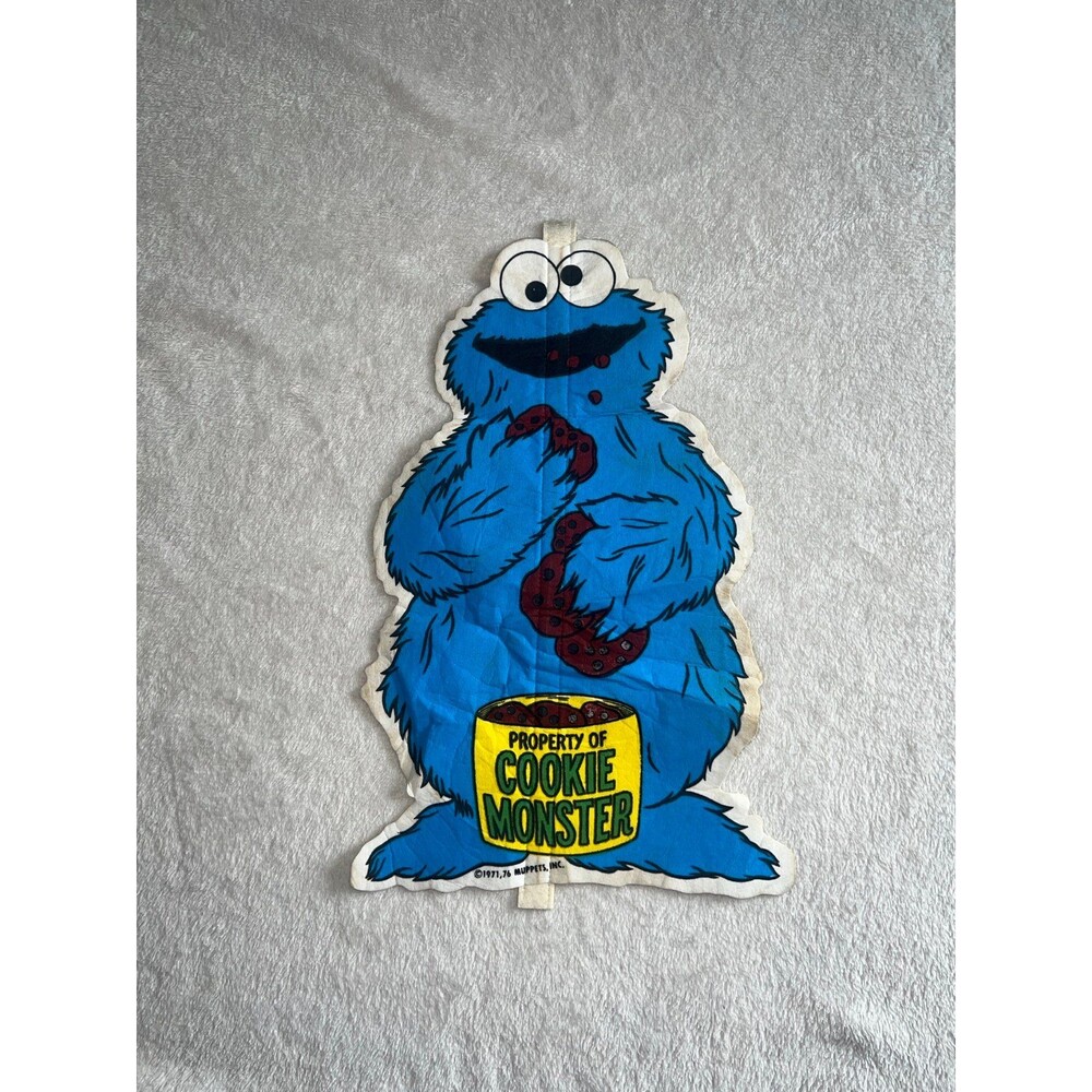 Vintage Cookie Monster banner/pennant *look at all pics for condition